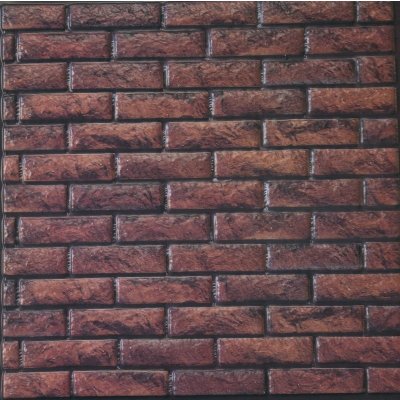 WALL STICKER Samolepka na zeď 3D imitace dlažba cihla 30x30 cm – Zboží Dáma