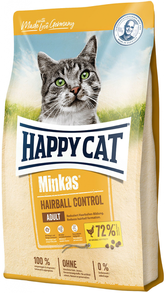Happy Cat Minkas Hairball Control drůbež 2 x 10 kg
