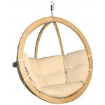 Drewmax MO170 - Křeslo závěsné z masivního smrkového dřeva pr.120cm - Červená – Zboží Dáma