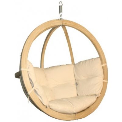 Drewmax MO170 - Křeslo závěsné z masivního smrkového dřeva pr.120cm - Červená – Zboží Dáma