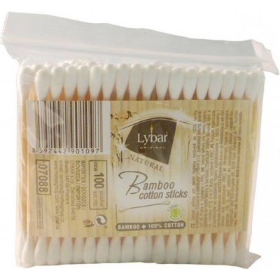 Lybar vatové tyčinky bambus (sáček) 100 ks – Zboží Mobilmania