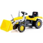 DOLU Velký šlapací traktor s rypadlem žlutý – Zboží Mobilmania