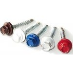 tex do dřeva 4.8x35 ZINEK RAL 9006 metalitická bílá, šestihranný, podložka EPDM 14mm střešní-farmářský šroub – Zboží Mobilmania