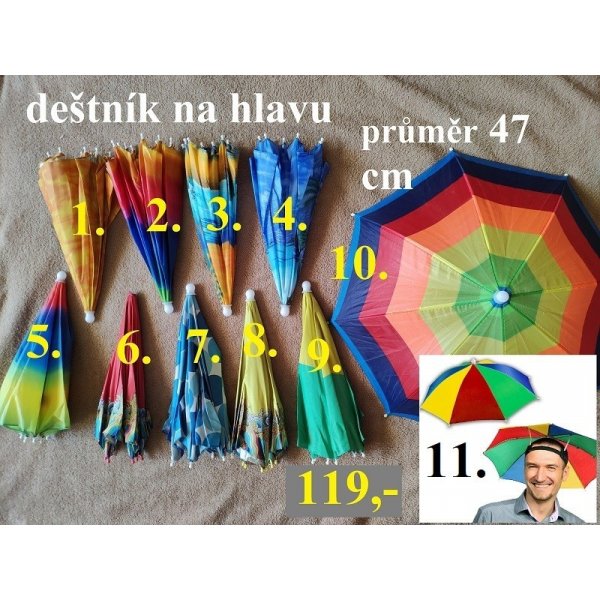 Deštník na hlavu 4 od 119 Kč - Heureka.cz