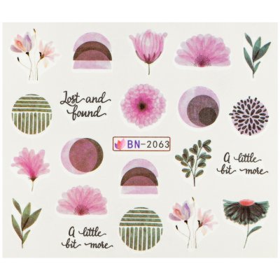 BIO nails Vodolepka BN 2063 květy – Hledejceny.cz