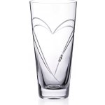 Diamante skleněná váza Hearts s krystaly Swarovski 25 cm – Hledejceny.cz