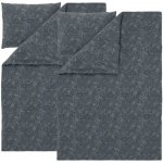 Livarno povlečení z mikrovláknitého saténu paisley/šedá 140x200 70x90 – Zboží Dáma