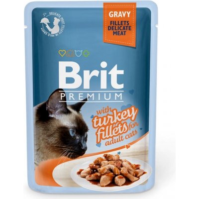 Brit Premium Cat D Fillets in Gravy With Turkey 6 x 85 g – Zboží Mobilmania