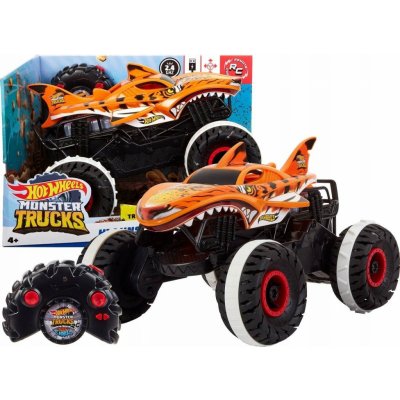 Hot Wheels Mattel R/C Monster Truck Tygří žralok HGV87 1:15 – Zboží Mobilmania
