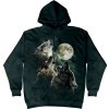 Pánská mikina The Mountain Hoodie Three Wolf Moon šedá