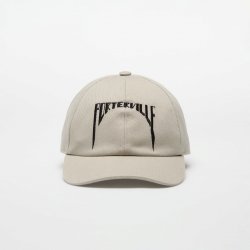 Rick Owens DRKSHDW Embroidered Denim Baseball Cap Pearl/ Black