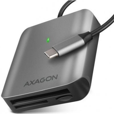 Axagon CRE-S3C, hliníková vysokorychlostní USB-C 3.2 Gen 1 čtečka paměťových karet. 3 sloty, UHS-II