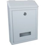Bílá nerezová poštovní schránka 210x300x60 mm – Zbozi.Blesk.cz