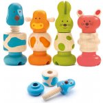 Djeco Dřevěná šroubovací zvířátka – Zboží Dáma