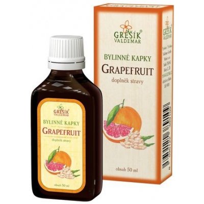 GREŠÍK-Z-35% líh, Bylinné kapky Grapefruit kapky 50 ml