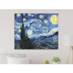 Hvězdná noc - Vincent van Gogh Varianta: 37x30 cm - Obraz na desce – Hledejceny.cz