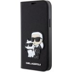 Pouzdro Karl Lagerfeld PU Saffiano Karl and Choupette NFT Book iPhone 12/12 Pro černé – Zboží Mobilmania