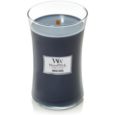 WoodWick Indigo Suede 609,5 g – Zboží Mobilmania