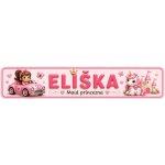 Bezvadary.cz | Dětská jmenovka do pokojíčku se jménem pro malou princeznu 20x4,2 cm / PVC plast 3mm / bez přísavek dz12 – Hledejceny.cz