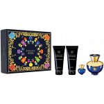 Versace Pour Femme Dylan Blue EDP 100 ml + EDP 5 ml + sprchový gel 100 ml + tělové mléko 100 ml dárková sada – Hledejceny.cz