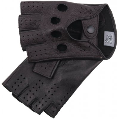 Špongr Řidičské rukavice BOHEM BP z jelení kůže tmavě hnědé / černé s podšívkou NanoAg – Zboží Dáma