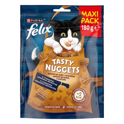 Felix Tasty Nuggets kuře a kachna 180 g – Zbozi.Blesk.cz