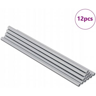 Ocelová závitová tyč 6 x 170 mm s pozinkovaným povrchem, stříbrná – Hledejceny.cz