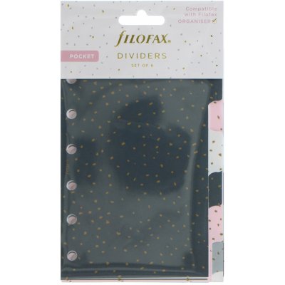 Filofax Rozřazovač Confetti 6 záložek náplň kapesních diářů A7 – Zboží Dáma
