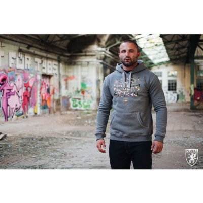 Mikina PGwear AMF Camo šedá