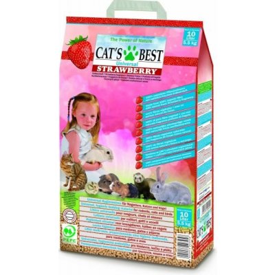 JRS Cats Best pelety universal jahoda5,5 kg 10 l – Hledejceny.cz