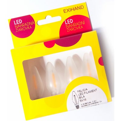 Exihand FILAMENT Blistr 4 bílé žárovky FELICIA 14V 0,2W – Hledejceny.cz