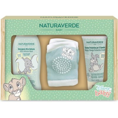 Disney Naturaverde denní ochranný krém proti opruzeninám 100 ml + sprchový gel a šampon 2 v 1 pro děti od narození 200 ml + protiskluzové chrániče kolen pro miminka 2 ks dárková sada – Zboží Mobilmania