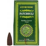Ayurvedic Patchouli indické vonné františky tekoucí dým 10 ks – Zboží Mobilmania
