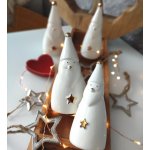 BoltzeXmas Vánoční skřítci zlato bílí s hvězdičkou set 2ks – Zboží Mobilmania