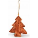 Textilomanie Závěsná vánoční ozdoba GLAZE TREE 16 cm, hnědá – Hledejceny.cz