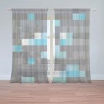 Sablio Záclony Blocks 1: 2ks 150x250cm – Zboží Mobilmania