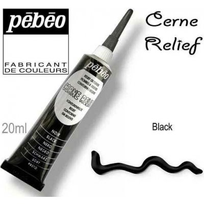 Pébéo Kontura CERNE RELIEF č.390 20 ml černá – Hledejceny.cz