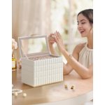 Songmics šperkovnice Anah 4 patra bílá – Zboží Dáma