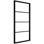 vidaXL hliník a ESG sklo 90 x 205 cm černé – Hledejceny.cz