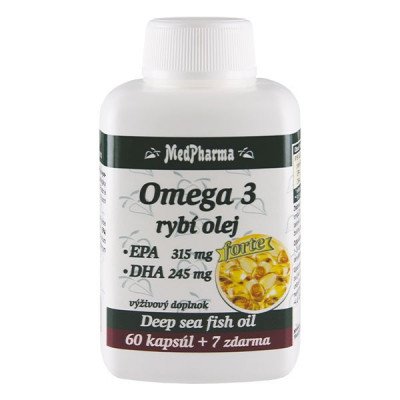 Omega 3 rybí olej forte MEDPHARMA 67 kapslí – Zbozi.Blesk.cz