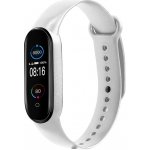 Xiaomi Mi Band 5/6 náhradní náramek Metalicky lesklý Stříbrná MBSCZ-ML5002 – Zboží Živě