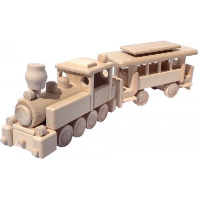 Ceeda Cavity dřevěné auto Traktor s vlečkou malý – Zboží Mobilmania