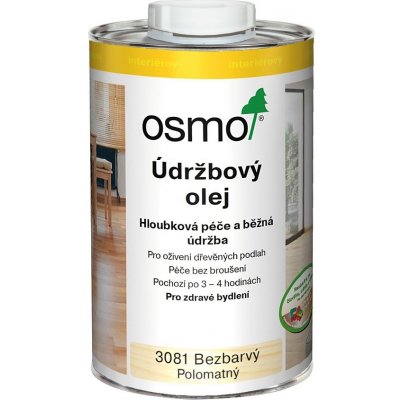 OSMO Údržbový olej 3081 bezbarvý polomat 1 l – Zbozi.Blesk.cz