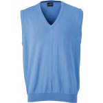 James & Nicholson vesta JN 657 s výstřihem do V svetrová, pánská COT02065700201 glacier blu – Hledejceny.cz