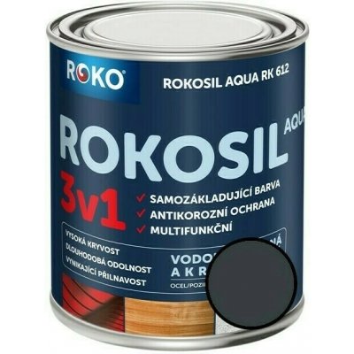Rokosil Aqua 3v1 RK 612 3l šedá antracitová 7016 – Zbozi.Blesk.cz