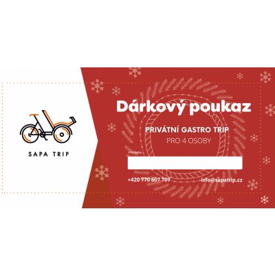 Gastro Zážitek v Pražské Tržnici Sapa pro 4 Osoby Varianta balíčků: Vánoční voucher - tištěný – Zboží Mobilmania