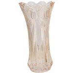 Béžová skleněná váza s reliéfem tulipánů Delight - Ø 10*20 cm - daan kromhout – Hledejceny.cz