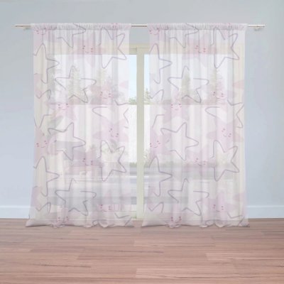 Záclony Veselé hvězdy: 2 ks - 150x250 cm - Sablio – Hledejceny.cz