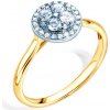 Prsteny Savicki zásnubní prsten dvoubarevné zlato diamanty SAVR61528 YW