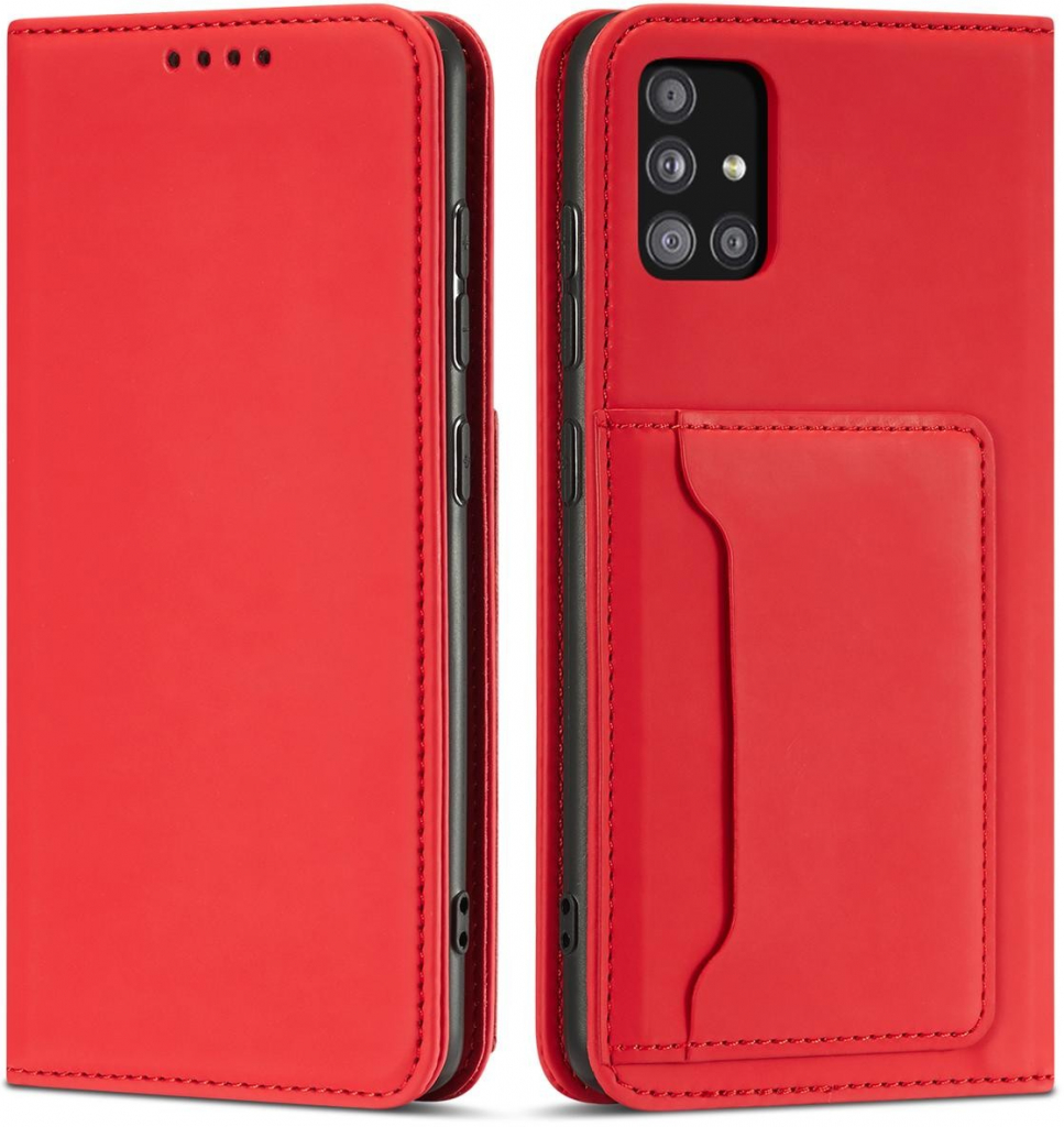 Efecto Magnet Card Case Case Xiaomi Redmi Note 11 Pro Pouch Wallet Card Holder Red